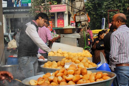 Chat street food bhel