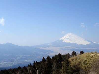 Mt fuji lake ashi skyline world heritage site photo