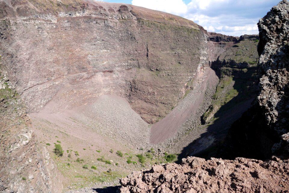 Italy mountain crater