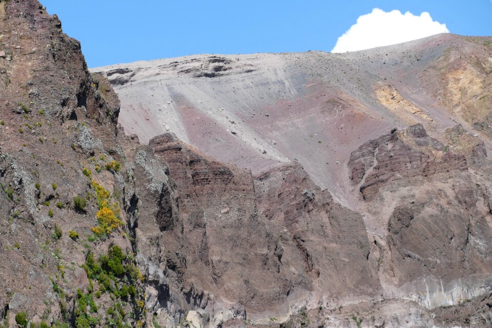 Italy mountain crater
