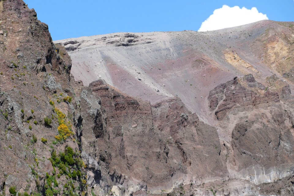 Italy mountain crater photo