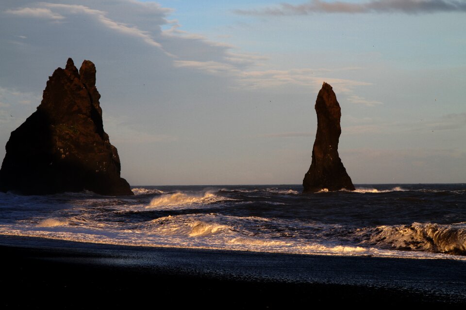 Beach sand volcanic