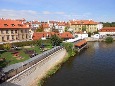 Vltava river bank czech republic