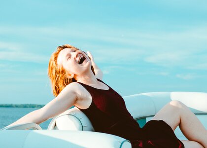Sunscreen lifestyle smile