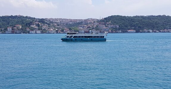 Istanbul bosphorus blue