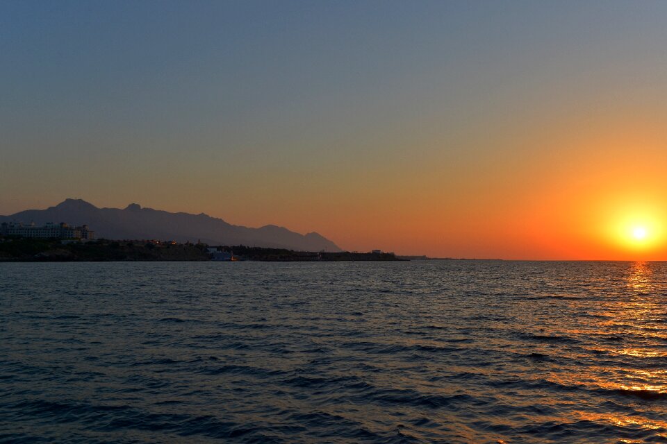 Sea journey evening