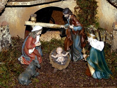 Father christmas jesus christ child photo