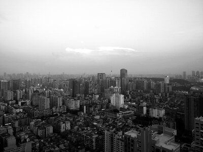 Wuhan black white photo