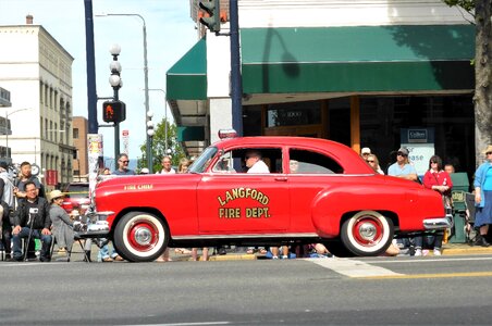 Parade classic car fire department