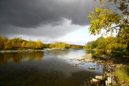 Water for turn the river photo