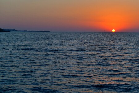 Sea journey evening