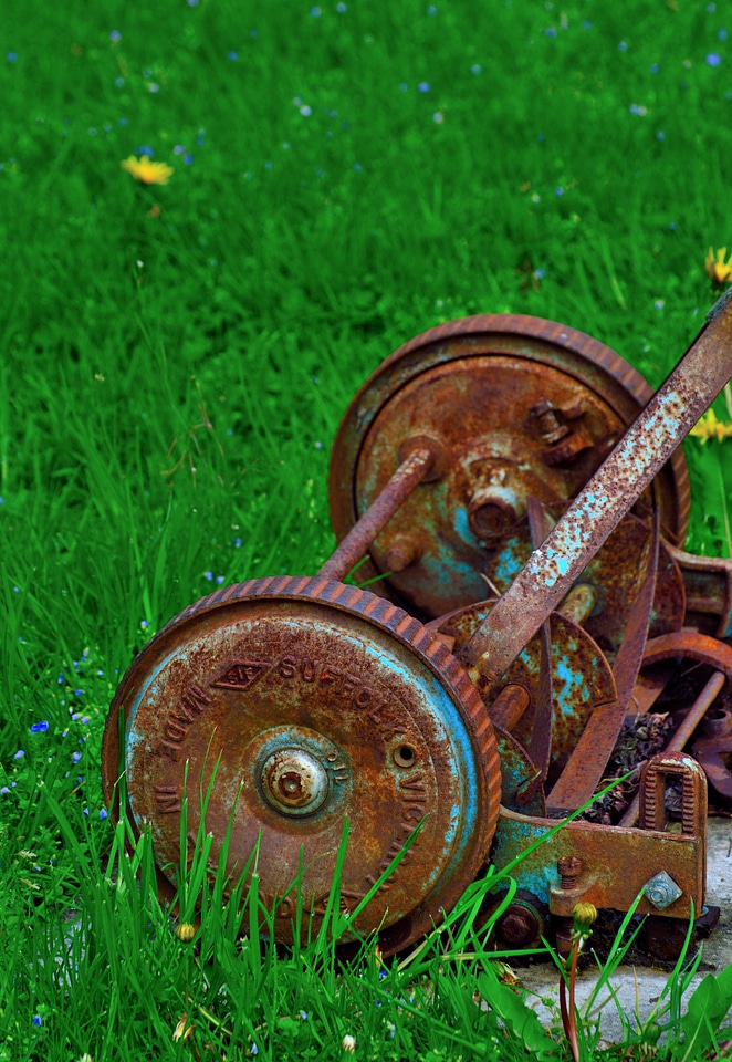 Lawn old machine