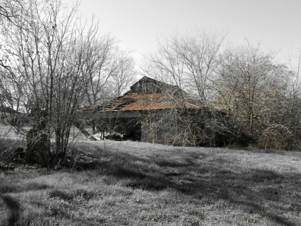 Brown old house