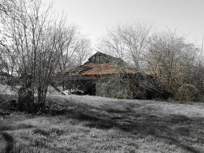 Brown old house