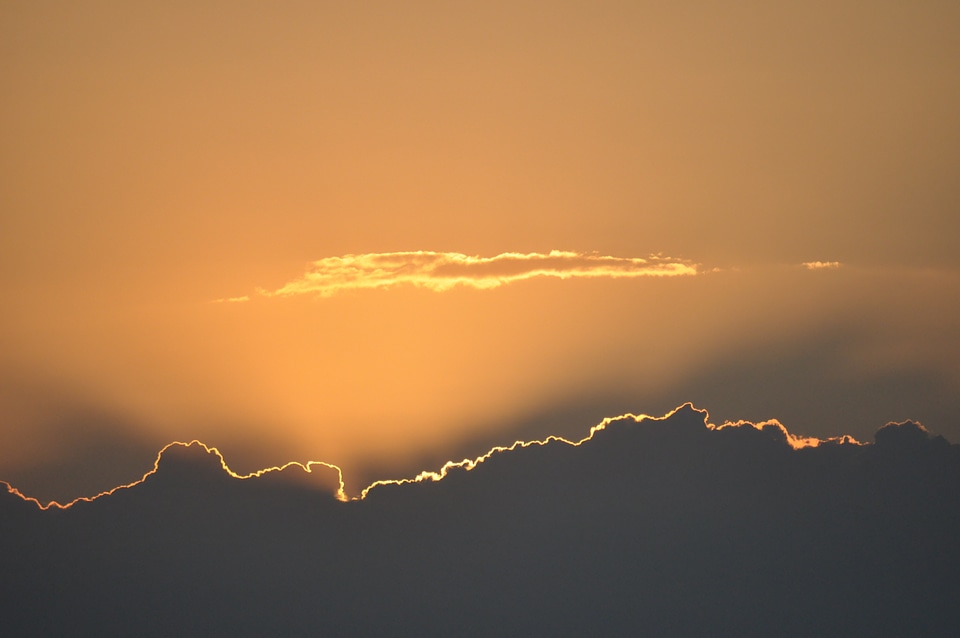 Clouds atmosphere twilight