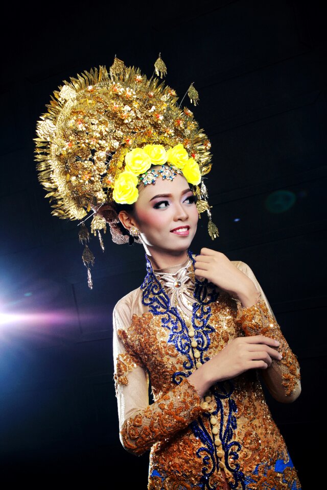 Indonesian make up black background