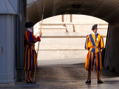 Swiss guard vatican guard photo