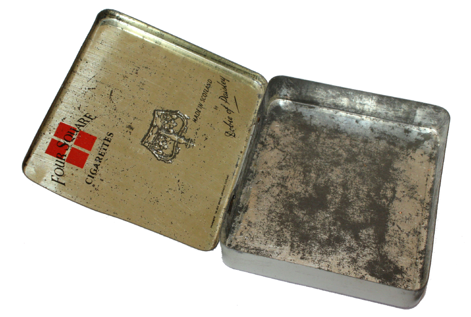 Four square tobacco metal