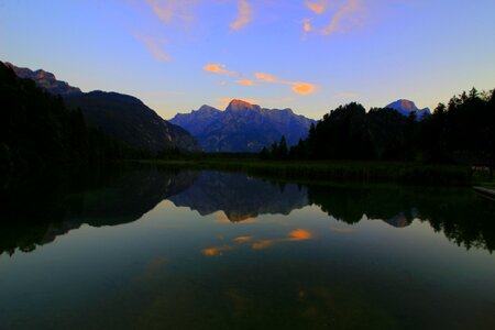 Mountain lights waters mood