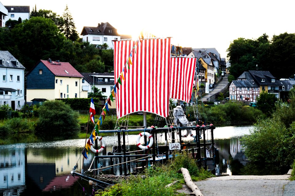 Sailing vessel river lahn