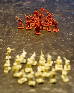 Plastic soldiers game characters