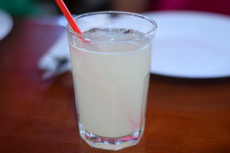 Served cocktail juice