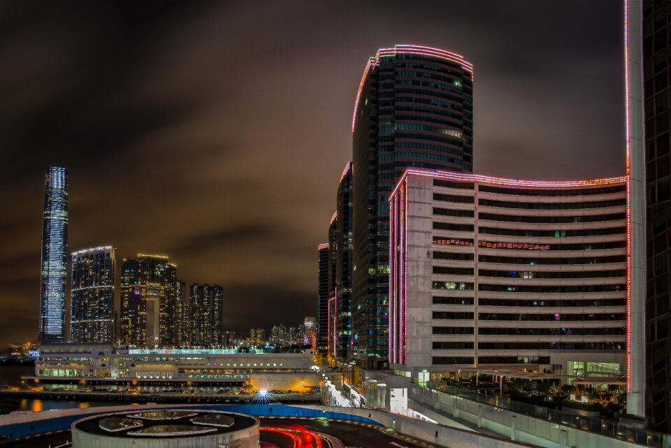 Skyscraper city view building