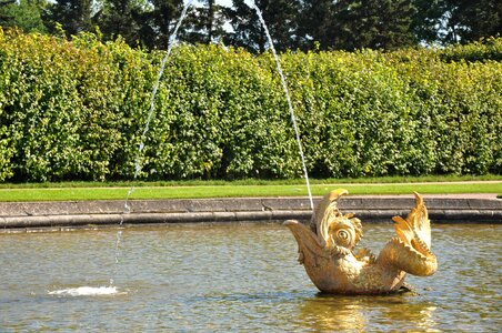 Sculpture peterhof st petersburg russia photo