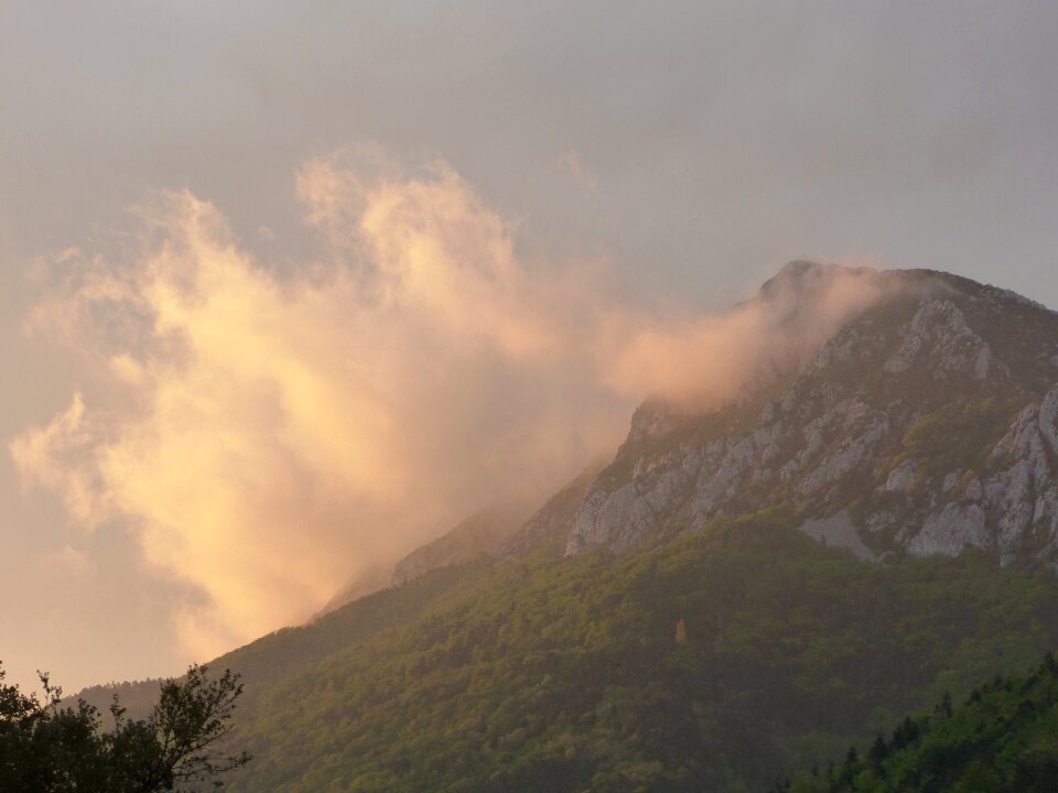 Landscape nature cloudy sky