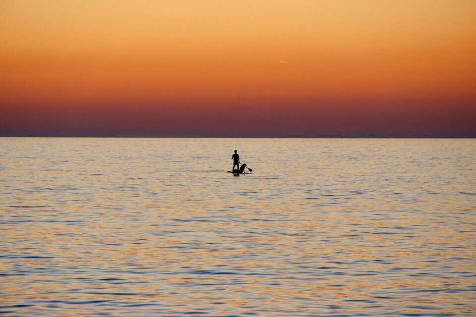 Abendstimmung evening sky sunset sea