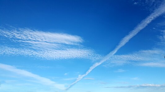 Blue sky clouds cloudscape air
