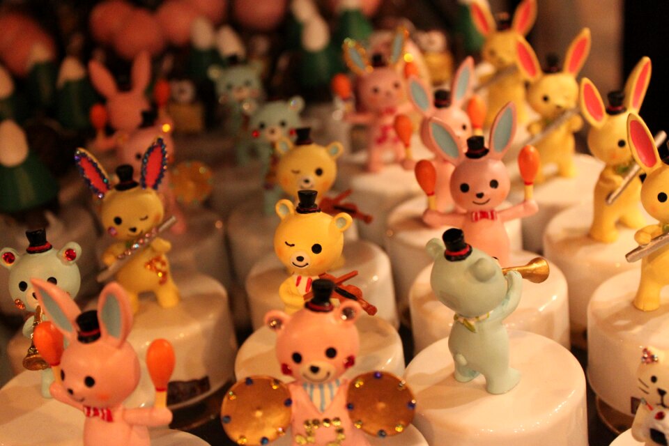 Music box close-up toys