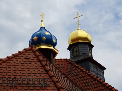 Golden russian orthodox church orthodox