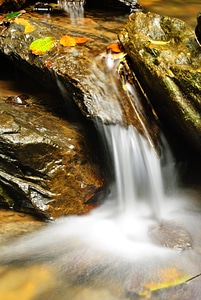 Water cascade motion photo