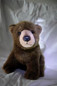 Brown bear children's toy decorative object