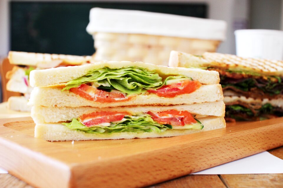 Sandwich food coffee hall