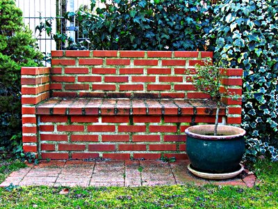 Seat old stone