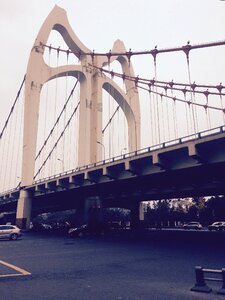 Chengdu qingshui river bridge lounging