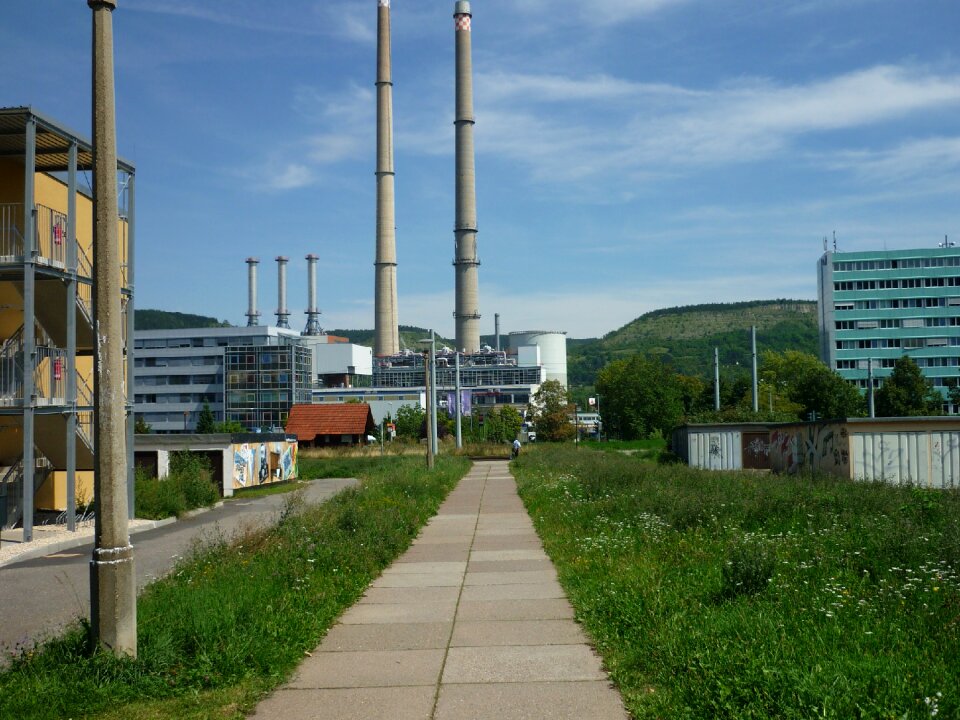 Factory plant away to work