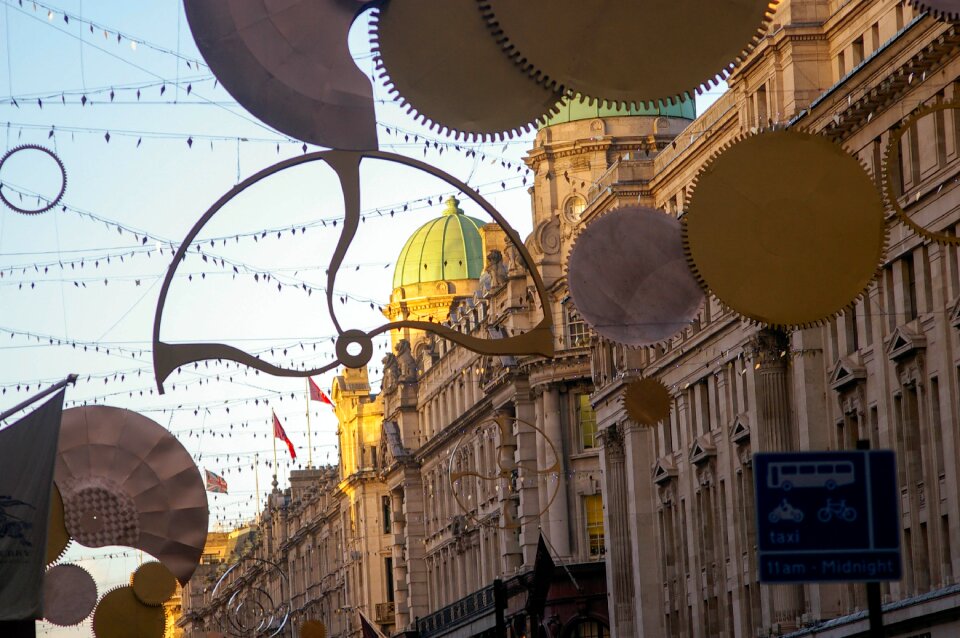 Christmas lights london urban