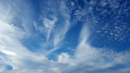 Blue sky clouds cloudscape air photo