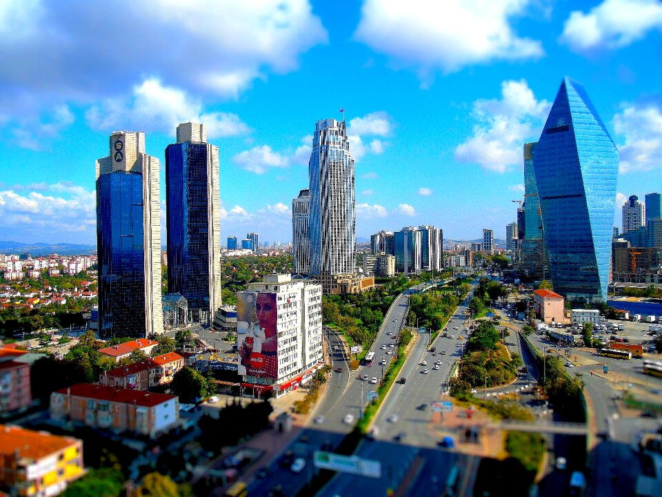 Architecture city building