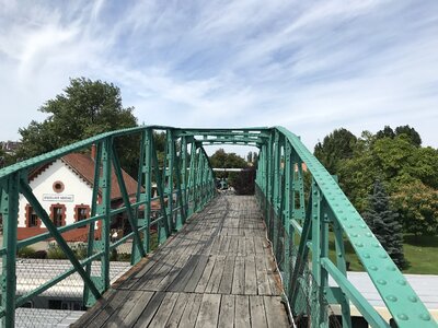 Railway overpass bridge railway history park