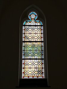 Glass church stained glass window photo