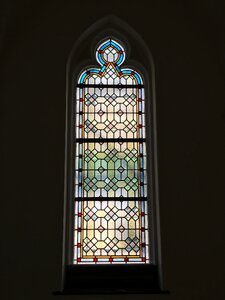 Glass church stained glass window