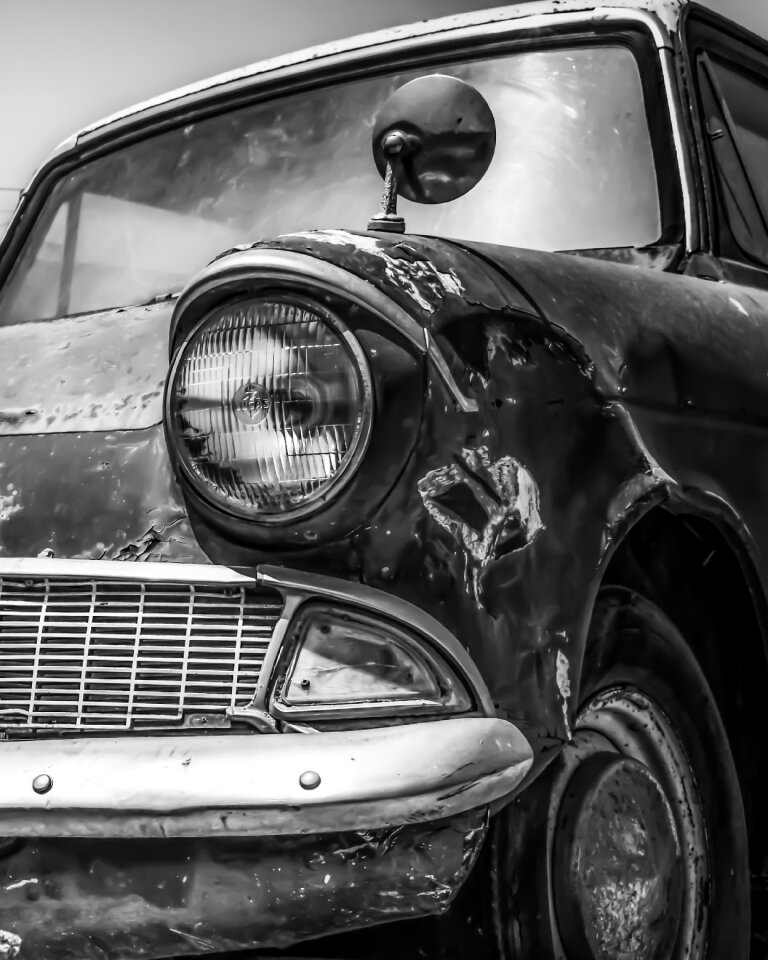Abandoned broken aged