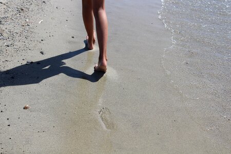 Sand beach feet transient