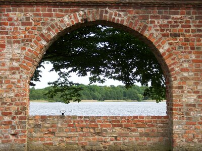 Stone wall opening masonry photo