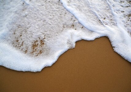 Water sand foam photo