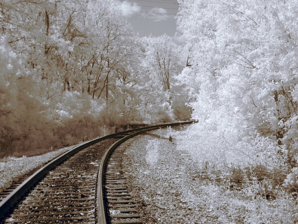 Railroad gray train